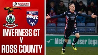 Inverness CT 12 Ross County  County Extend Lead over Ten Man Thistle  Ladbrokes Championship [upl. by Ylicis226]