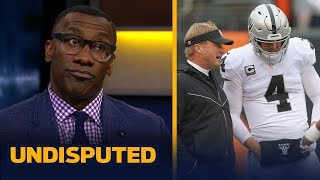 Skip and Shannon think Jon Gruden isnt sold on Carr as Raiders longterm QB  NFL  UNDISPUTED [upl. by Zuckerman]