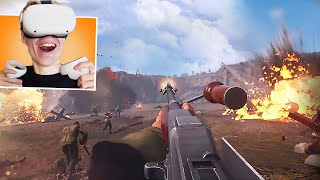 Medal of Honor Above and Beyond On Oculus Meta Quest 2  The Best WW2 VR Game [upl. by Ahsiet]