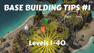 War Dragons Complete Base Building Guide for Levels 140 How to Build a Very Strong Base [upl. by Nodarse]