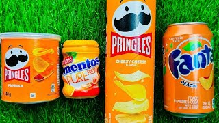 Unpacking Lollipops  Big Pringles ASMR [upl. by Enelhtac]