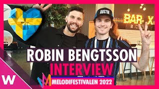 Robin Bengtsson – “Innocent Love”  Melodifestivalen 2022 Interview after Jury Final in Stockholm [upl. by Becky756]