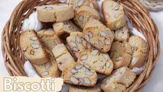 Italian Almond Biscotti Recipe  CANTUCCI [upl. by Eked50]