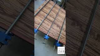 Montage à blanc avec dormants table XXL bois menuiserie wood woodworking [upl. by Aicemat]