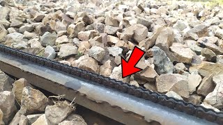 Train Vs Chain Experiments OMG 😳  Train Experiments TrainExperiments [upl. by Eaves234]