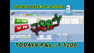 best scalping tool for banknifty option BUYING 081024algotrading [upl. by Brina]