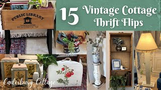 15 DIY VINTAGE COTTAGE HOME DECOR THRIFT FLIPS ON A BUDGET [upl. by Zebulon373]