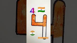 Easy tiranga 4 jana gana mana marble music india youtubeshorts trending drawing [upl. by Terris]