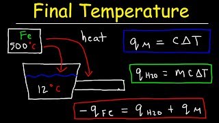 Final Temperature Calorimetry Practice Problems  Chemistry [upl. by Ulphiah32]