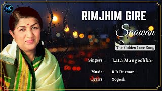 Rimjhim Gire Sawan Lyrics  Lata Mangeshkar RIP  Amitabh Bachchan  90s Hits Romantic Love Song [upl. by Ardnola]