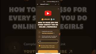 HOW TO MAKE 50 FOR EVERY SURVEY YOU DO ONLINE  MEMEGIRLS  Memefi New Video Code [upl. by Kassel]