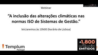 A Inclusão das Mudanças Climáticas nas normas ISO de Sistema de Gestão  orientações da ISOIAF [upl. by Latrena355]