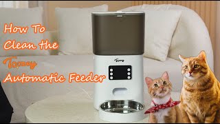 How to properly clean Toozey automatic feeder [upl. by Sinnoda]