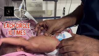 Baby tummy massage 👶 baby massagereleave colic pain [upl. by Sitof552]