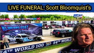 LIVE FUNERAL Scott Bloomquist’s Body Carried In Dirt Race Car In Final Laps Around Eldora 😭 [upl. by Arihday]