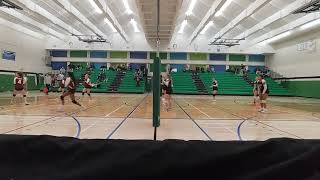 Ponoka Broncs vs Wetaskiwin Sabres JV girls volleyball 2nd set [upl. by Elohcin562]