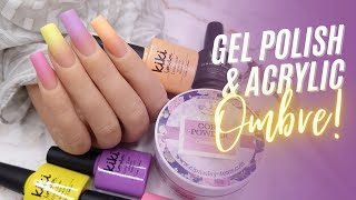 HOW TO ENCAPSULATE GEL POLISH IN ACRYLIC  Flawless Ombre Nails Everytime [upl. by Eletnahs]