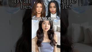 Oval face hairstyles 🤍✨ hairtok hair haircare hairstyle haircut hairstyles beautytips style [upl. by Cung]