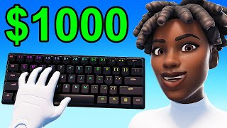 I Used The Most EXPENSIVE Keyboard In Fortnite Ranked [upl. by Hubie]