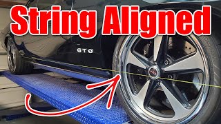 How to String Align your car for Toe Adjustment front or rear  String Alignment [upl. by Nnyleuqcaj]