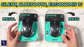 Unboxing dan Quick Review Mouse Logitech M650 dan M650L  Mouse Bluetooth Yang Menarik [upl. by Ricoriki957]