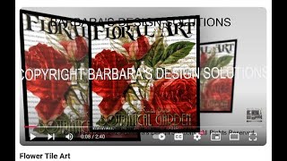 Black Wall Streets Online Ceramic Floral Tile Art blackownedbusiness [upl. by Prouty294]