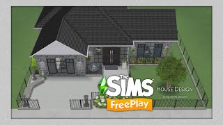 SMALL 2BEDROOM HOUSE DESIGN  The Sims FreePlay  House Tour  Floor Plans  UniQueSiMS Designs [upl. by Aihtyc]