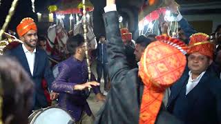 Intense Indian Wedding Baraat Dance [upl. by Akehsat320]