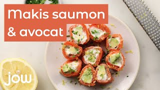 Recette des Makis saumon amp avocat [upl. by Gaylord]