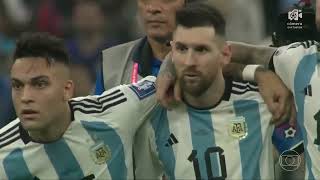 LA REACCIÓN DE MESSI AL GOL DE MONTIEL ES SIMPLEMENTE HERMOSA [upl. by Evatsug]