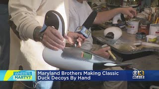 Wheres Marty With the Jobes brothers well known duck decoy makers in Havre de Grace [upl. by Jerman972]