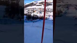 Sestriere 🇮🇹  course for womens SL race Dec 11 2022 through the eyes of the camera race [upl. by Franz]