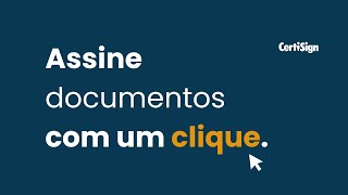 iziSign como assinar documentos online  CertiSign [upl. by Anrat989]