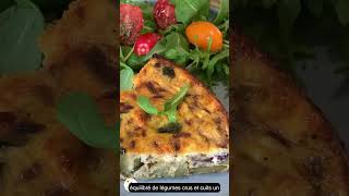 Quiche sans pâte à la courgette et à loignon  Extrait de la vidéo longue  légère sans crème [upl. by Ailem]