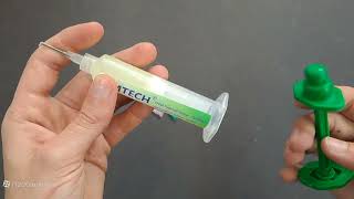 Unboxing RELIFE RL072 10CC Solder Paste amp Flux Syringe Dispenser Booster [upl. by Drazze]