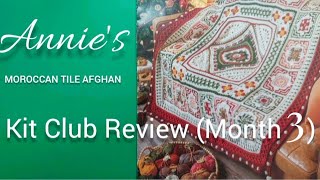 Annies Moroccan Tile Afghan Kit Unboxing Reveal Review [upl. by Ylim]