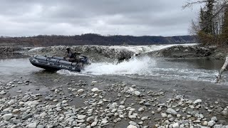 Alaska Adventure Boats chasing ice in Stryker Boats inflatable jet boats [upl. by Alleusnoc]