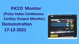 PiCCO Monitor Demonstration [upl. by Doowrehs566]