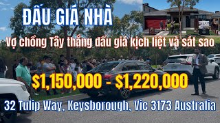 21 Đấu giá căn nhà mộng mơ nếu có  là sẽ đấu liền ở vùng Keysborough Melbourne Úc🇦🇺 [upl. by Darra]