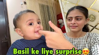 Basil ki khala ko surprise kardiya😍  1 day left for grand meet up [upl. by Zendah]