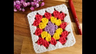 Aprende a Tejer un Cuadro de la Abuela en Crochet 🧶 [upl. by Bainbrudge]