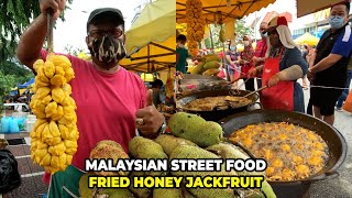 MALAYSIAN STREET FOOD  Fried Honey Jackfruit  Cempedak Madu King Kuala Lumpur [upl. by Anairo]