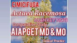 CimicifugaActaea Racemosa comparative study from Allen key note AIAPGET MDampMO amp clinical practice [upl. by Llerehs]