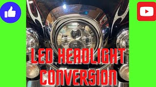 Yamaha Royal Star LED Headlight Conversion [upl. by Klapp515]