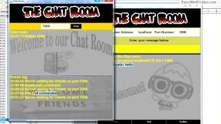 Simple Chat Application using Java socket programming [upl. by Wilfreda]