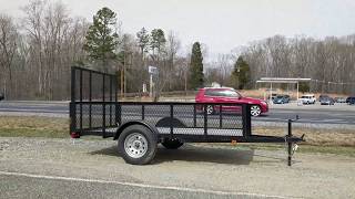 Utility Trailer  76x10 3k 24quot Mesh Sides [upl. by Asyen]