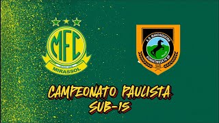 MIRASSOL FC X MANTHIQUEIRA SUB15 06072024 [upl. by Noram337]