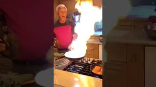 How to Flambe🔥🔥🔥 Cooking with FIRE [upl. by Bruni931]