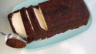 3 INGREDIENTS FUDGEE BAR ICE CREAM CAKE [upl. by Abekam]