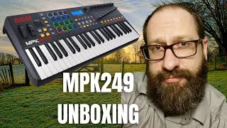 Akai Professional MPK249 Midi DAW Controller Unboxing First Impressions MPC Beats [upl. by Ennyl966]